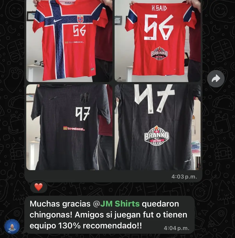 Pedido real recibido por cliente 1
