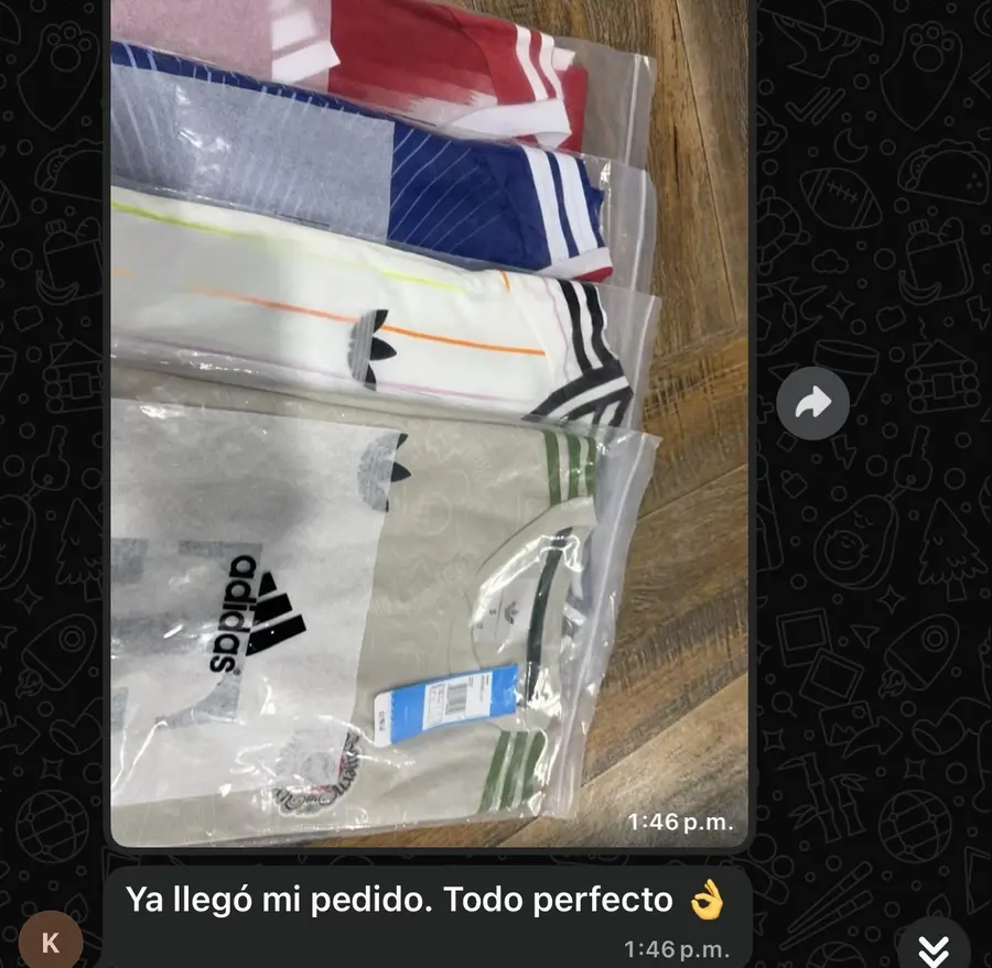 Pedido real recibido por cliente 3