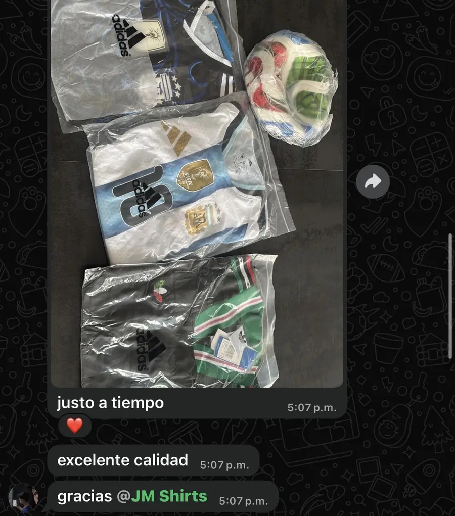 Pedido real recibido por cliente 7