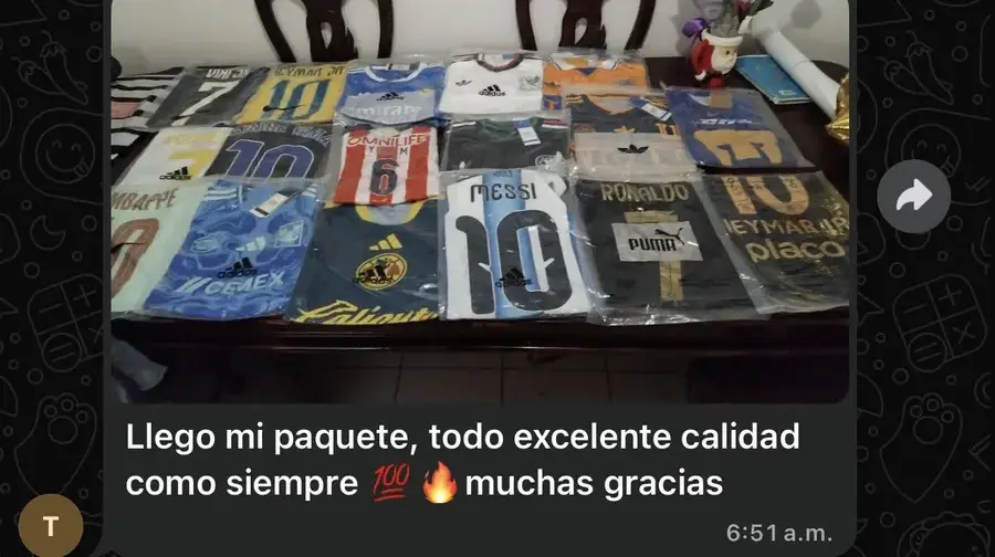 Pedido real recibido por cliente 8